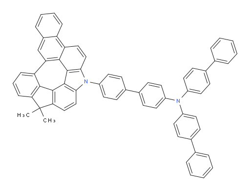 N,N-di([1,1'-biphenyl]-4-yl)-4'-(3,3-dimethyl-14-azafluoreno[3',4',5':3,4,5,6]azuleno[7,8,1-mna]phenanthren-14(3H)-yl)-[1,1'-biphenyl]-4-amine