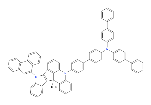 N,N-di([1,1'-biphenyl]-4-yl)-4'-(13c-methyl-9-(phenanthren-9-yl)-9,13c-dihydro-5H-indolo[3',2':4,5]cyclopenta[1,2,3-kl]acridin-5-yl)-[1,1'-biphenyl]-4-amine