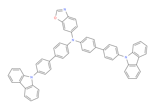N,N-bis(4'-(9H-carbazol-9-yl)-[1,1'-biphenyl]-4-yl)benzo[d]oxazol-6-amine