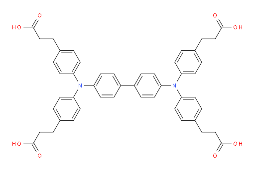 3,3',3'',3'''-(([1,1'-biphenyl]-4,4'-diylbis(azanetriyl))tetrakis(benzene-4,1-diyl))tetrapropanoic acid