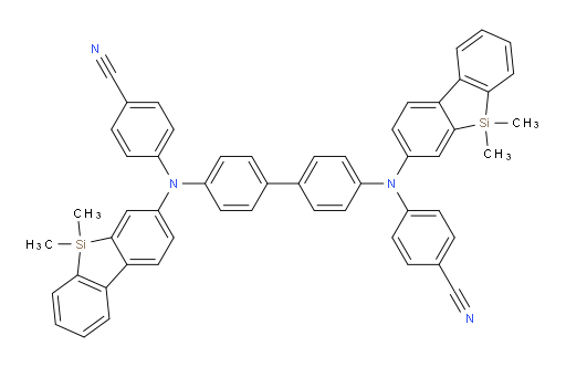 4,4'-([1,1'-biphenyl]-4,4'-diylbis((5,5-dimethyl-5H-dibenzo[b,d]silol-3-yl)azanediyl))dibenzonitrile