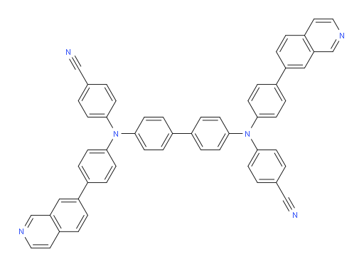 4,4'-([1,1'-biphenyl]-4,4'-diylbis((4-(isoquinolin-7-yl)phenyl)azanediyl))dibenzonitrile
