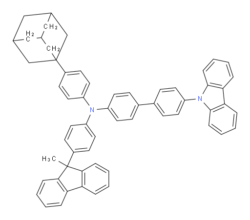 N-(4-(adamantan-1-yl)phenyl)-4'-(9H-carbazol-9-yl)-N-(4-(9-methyl-9H-fluoren-9-yl)phenyl)-[1,1'-biphenyl]-4-amine