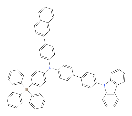 4'-(9H-carbazol-9-yl)-N-(4-(naphthalen-2-yl)phenyl)-N-(4-(triphenylsilyl)phenyl)-[1,1'-biphenyl]-4-amine