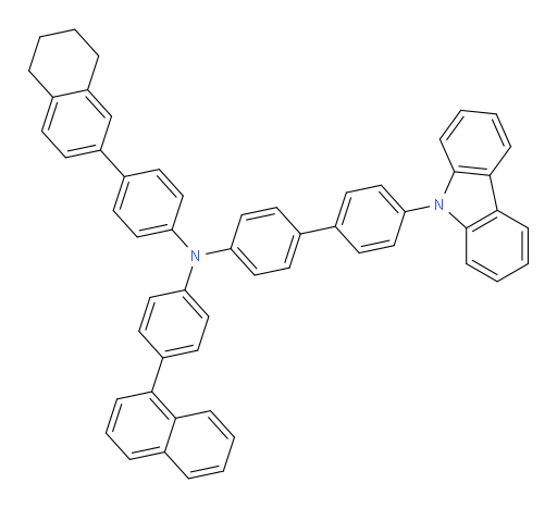 4'-(9H-carbazol-9-yl)-N-(4-(naphthalen-1-yl)phenyl)-N-(4-(5,6,7,8-tetrahydronaphthalen-2-yl)phenyl)-[1,1'-biphenyl]-4-amine