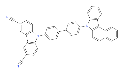 9-(4'-(7H-benzo[c]carbazol-7-yl)-[1,1'-biphenyl]-4-yl)-9H-carbazole-3,6-dicarbonitrile