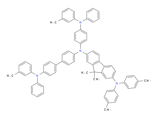 9,9-dimethyl-N2-(4'-(phenyl(m-tolyl)amino)-[1,1'-biphenyl]-4-yl)-N2-(4-(phenyl(m-tolyl)amino)phenyl)-N7,N7-di-p-tolyl-9H-fluorene-2,7-diamine