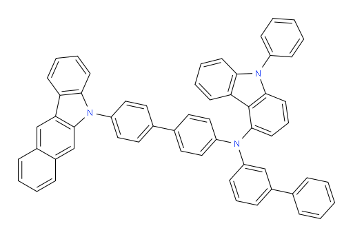 N-(4'-(5H-benzo[b]carbazol-5-yl)-[1,1'-biphenyl]-4-yl)-N-([1,1'-biphenyl]-3-yl)-9-phenyl-9H-carbazol-4-amine