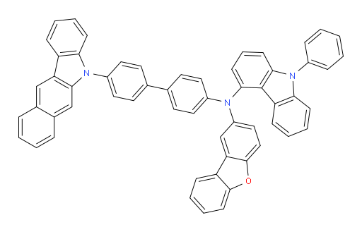 N-(4'-(5H-benzo[b]carbazol-5-yl)-[1,1'-biphenyl]-4-yl)-N-(dibenzo[b,d]furan-2-yl)-9-phenyl-9H-carbazol-4-amine