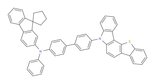 N-(4'-(5H-benzo[4,5]thieno[3,2-c]carbazol-5-yl)-[1,1'-biphenyl]-4-yl)-N-phenylspiro[cyclopentane-1,9'-fluoren]-2'-amine