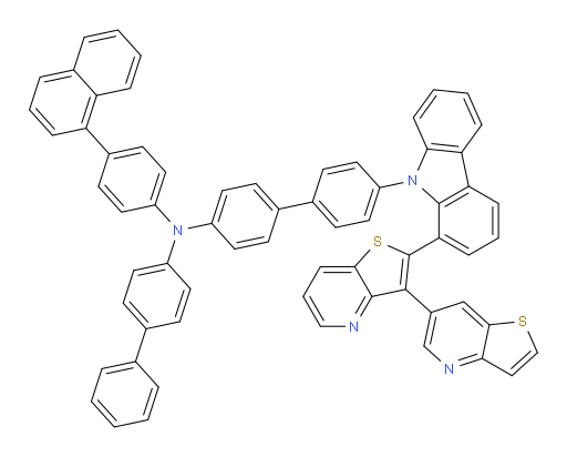 N-([1,1'-biphenyl]-4-yl)-4'-(1-([3,6'-bithieno[3,2-b]pyridin]-2-yl)-9H-carbazol-9-yl)-N-(4-(naphthalen-1-yl)phenyl)-[1,1'-biphenyl]-4-amine