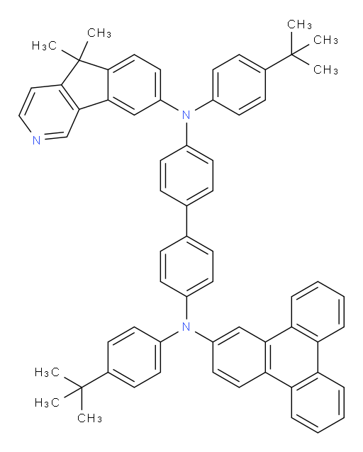 N4,N4'-bis(4-(tert-butyl)phenyl)-N4-(5,5-dimethyl-5H-indeno[1,2-c]pyridin-8-yl)-N4'-(triphenylen-2-yl)-[1,1'-biphenyl]-4,4'-diamine