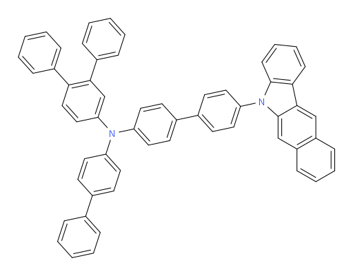N-(4'-(5H-benzo[b]carbazol-5-yl)-[1,1'-biphenyl]-4-yl)-N-([1,1'-biphenyl]-4-yl)-[1,1':2',1''-terphenyl]-4'-amine