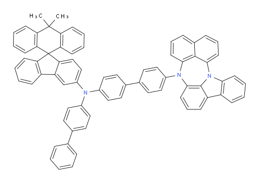 N-(4'-(4H-naphtho[1',8':5,6,7][1,4]diazepino[3,2,1-jk]carbazol-4-yl)-[1,1'-biphenyl]-4-yl)-N-([1,1'-biphenyl]-4-yl)-10,10-dimethyl-10H-spiro[anthracene-9,9'-fluoren]-3'-amine