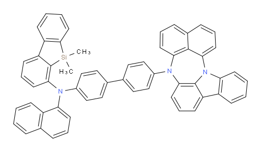 N-(4'-(4H-naphtho[1',8':5,6,7][1,4]diazepino[3,2,1-jk]carbazol-4-yl)-[1,1'-biphenyl]-4-yl)-5,5-dimethyl-N-(naphthalen-1-yl)-5H-dibenzo[b,d]silol-4-amine