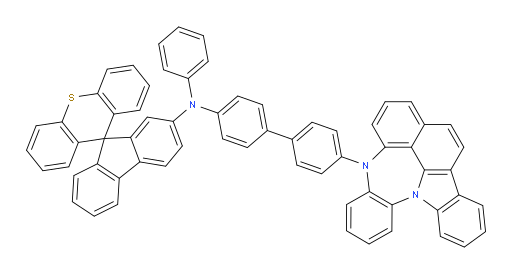 N-(4'-(4H-4,8b-diazaindeno[1,2,3-gh]pleiaden-4-yl)-[1,1'-biphenyl]-4-yl)-N-phenylspiro[fluorene-9,9'-thioxanthen]-2-amine