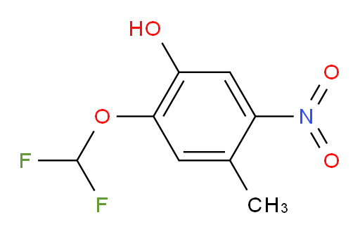 2-(difluoromethoxy)-4-methyl-5-nitrophenol