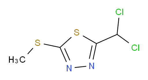2-(dichloromethyl)-5-(methylthio)-1,3,4-thiadiazole