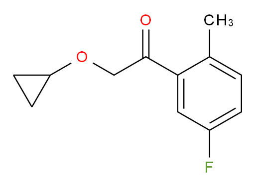 2-cyclopropoxy-1-(5-fluoro-2-methylphenyl)ethanone