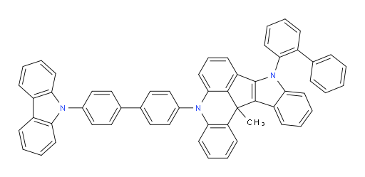 5-(4'-(9H-carbazol-9-yl)-[1,1'-biphenyl]-4-yl)-9-([1,1'-biphenyl]-2-yl)-13c-methyl-9,13c-dihydro-5H-indolo[3',2':4,5]cyclopenta[1,2,3-kl]acridine