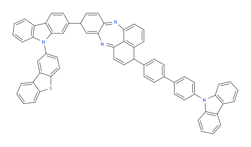 3-(4'-(9H-carbazol-9-yl)-[1,1'-biphenyl]-4-yl)-10-(9-(dibenzo[b,d]thiophen-2-yl)-9H-carbazol-2-yl)-3,10-dihydrobenzo[b]naphtho[1,8-ef][1,4]diazepine