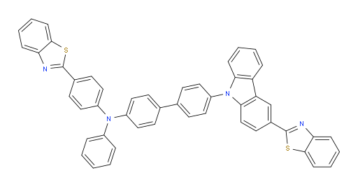 4'-(3-(benzo[d]thiazol-2-yl)-9H-carbazol-9-yl)-N-(4-(benzo[d]thiazol-2-yl)phenyl)-N-phenyl-[1,1'-biphenyl]-4-amine
