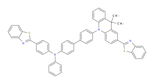4'-(2-(benzo[d]thiazol-2-yl)-9,9-dimethylacridin-10(9H)-yl)-N-(4-(benzo[d]thiazol-2-yl)phenyl)-N-phenyl-[1,1'-biphenyl]-4-amine