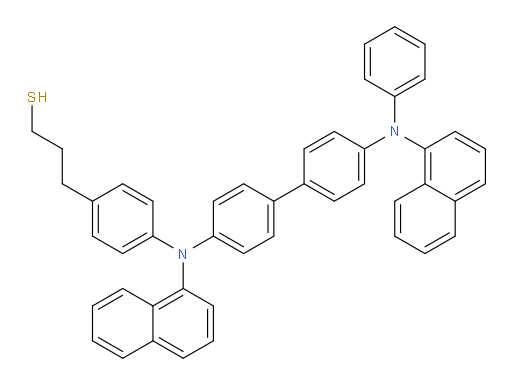 3-(4-(naphthalen-1-yl(4'-(naphthalen-1-yl(phenyl)amino)-[1,1'-biphenyl]-4-yl)amino)phenyl)propane-1-thiol