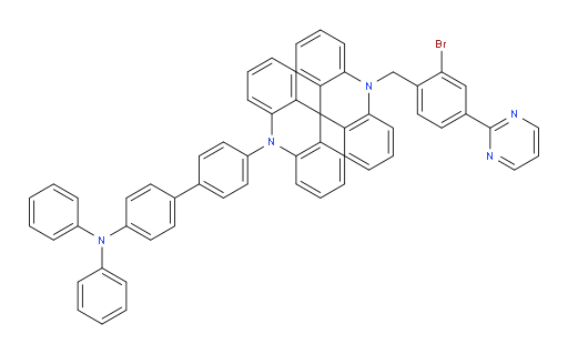 4'-(10'-(2-bromo-4-(pyrimidin-2-yl)benzyl)-10H,10'H-9,9'-spirobi[acridin]-10-yl)-N,N-diphenyl-[1,1'-biphenyl]-4-amine