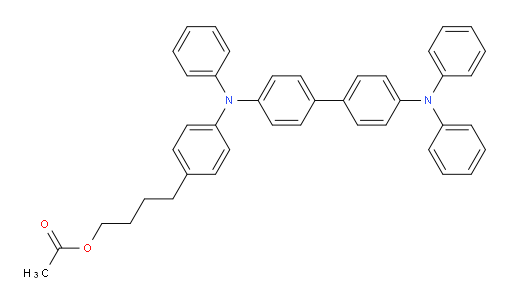 4-(4-((4'-(diphenylamino)-[1,1'-biphenyl]-4-yl)(phenyl)amino)phenyl)butyl acetate