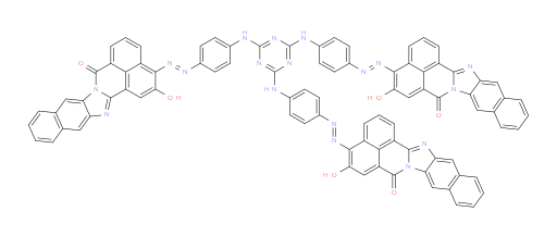 4,4'-((1E,1'E)-(((6-((4-((E)-(2-hydroxy-7-oxo-7H-benzo[de]naphtho[2',3':4,5]imidazo[2,1-a]isoquinolin-3-yl)diazenyl)phenyl)amino)-1,3,5-triazine-2,4-diyl)bis(azanediyl))bis(4,1-phenylene))bis(diazene-2,1-diyl))bis(5-hydroxy-7H-benzo[de]naphtho[2',3':4,5]imidazo[2,1-a]isoquinolin-7-one)