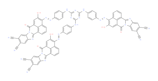 4,4',4''-[1,3,5-triazin-2,4,6-triyltris(imino-4,1-phenyleneazo)]tris[5-hydroxy-7-oxo-7H-Benzimidazo[2,1-a]benzo[de]isoquinoline-10,11-dicarbonitrile