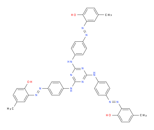 2,2',2''-[1,3,5-triazin-2,4,6-triyltris(imino-4,1-phenyleneazo)]tris[4-methylphenol