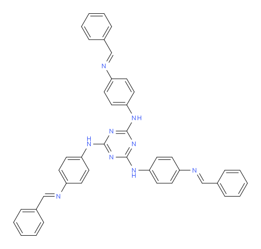 N2,N4,N6-tris(4-(benzylideneamino)phenyl)-1,3,5-triazine-2,4,6-triamine