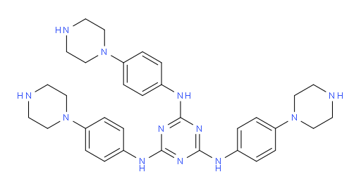 N2,N4,N6-tris(4-(piperazin-1-yl)phenyl)-1,3,5-triazine-2,4,6-triamine