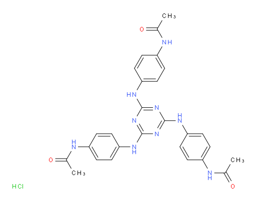 N,N',N''-(((1,3,5-triazine-2,4,6-triyl)tris(azanediyl))tris(benzene-4,1-diyl))triacetamide hydrochloride