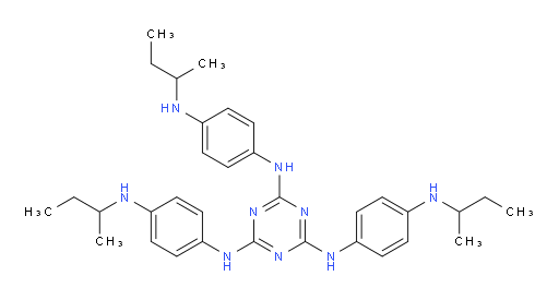 N2,N4,N6-tris(4-(sec-butylamino)phenyl)-1,3,5-triazine-2,4,6-triamine
