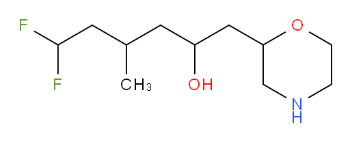 6,6-difluoro-4-methyl-1-(morpholin-2-yl)hexan-2-ol