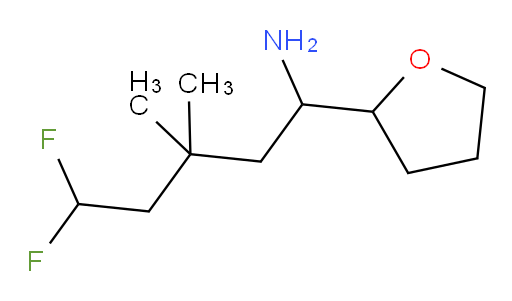 5,5-difluoro-3,3-dimethyl-1-(tetrahydrofuran-2-yl)pentan-1-amine