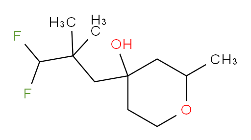 4-(3,3-difluoro-2,2-dimethylpropyl)-2-methyltetrahydro-2H-pyran-4-ol