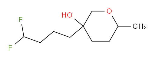 3-(4,4-difluorobutyl)-6-methyltetrahydro-2H-pyran-3-ol