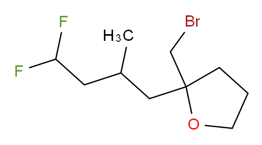 2-(bromomethyl)-2-(4,4-difluoro-2-methylbutyl)tetrahydrofuran