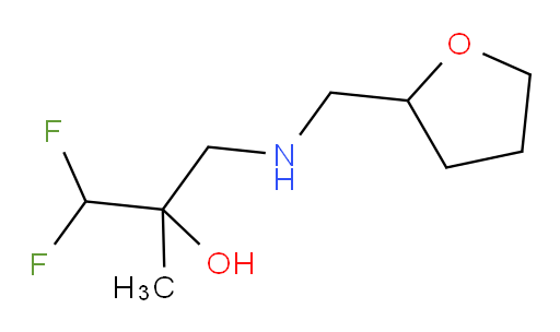 1,1-difluoro-2-methyl-3-(((tetrahydrofuran-2-yl)methyl)amino)propan-2-ol