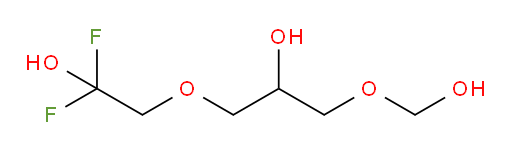 1-(2,2-difluoro-2-hydroxyethoxy)-3-(hydroxymethoxy)propan-2-ol