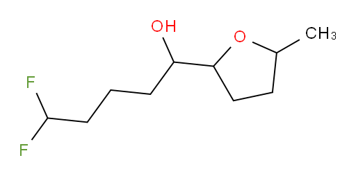 5,5-difluoro-1-(5-methyltetrahydrofuran-2-yl)pentan-1-ol