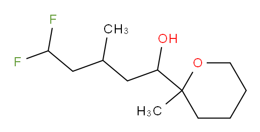 5,5-difluoro-3-methyl-1-(2-methyltetrahydro-2H-pyran-2-yl)pentan-1-ol