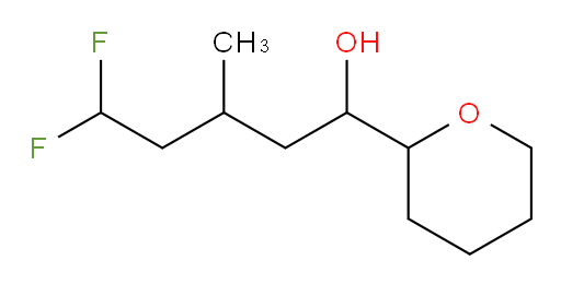 5,5-difluoro-3-methyl-1-(tetrahydro-2H-pyran-2-yl)pentan-1-ol