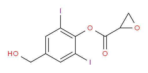 4-(hydroxymethyl)-2,6-diiodophenyl oxirane-2-carboxylate