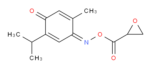 (Z)-2-isopropyl-5-methyl-4-(((oxirane-2-carbonyl)oxy)imino)cyclohexa-2,5-dienone