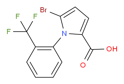 5-bromo-1-(2-(trifluoromethyl)phenyl)-1H-pyrrole-2-carboxylic acid